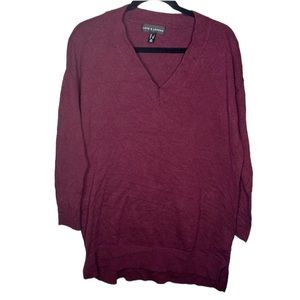 Love and Legend Addition Elle burgundy lightweight tunic length sweater sz 1X